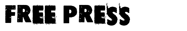 Free press font preview